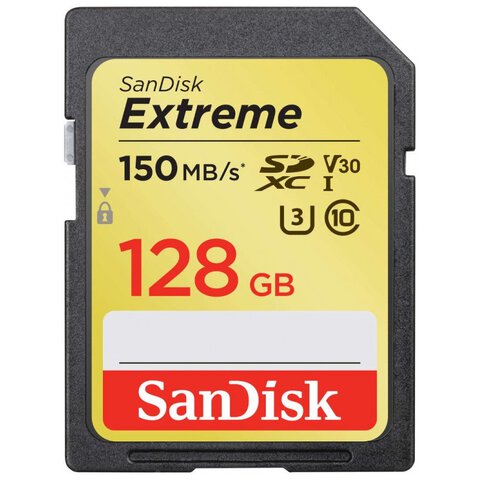 Karta pamięci SD (SDXC) SanDisk 128GB Extreme 150MB/s UHS-I U3 V30