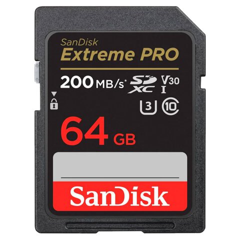 Karta pamięci SD (SDXC) SanDisk 64GB Extreme PRO 200/90MB/s UHS-I U3 V30