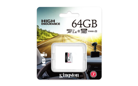 Kingston karta pamięci 64GB microSDXC Endurance kl. 10 UHS-I 95 MB/s