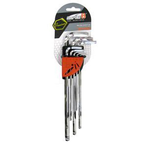KLUCZE SUPER-B IMBUSOWE HEX 2/2,5/3/4/5/6/8/10 MM