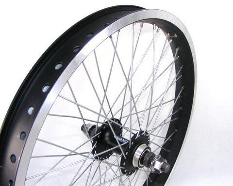 KOŁO 20" T. ALU BMX 48-OTW CZARNE M14
