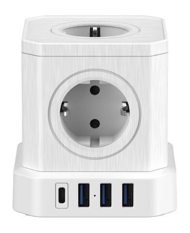 Kostka zasilająca Newell GaN Power Cube 9w1 - biała