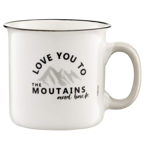 Kubek z napisem  Love you to the Moutains Ambition Adventure 510 ml