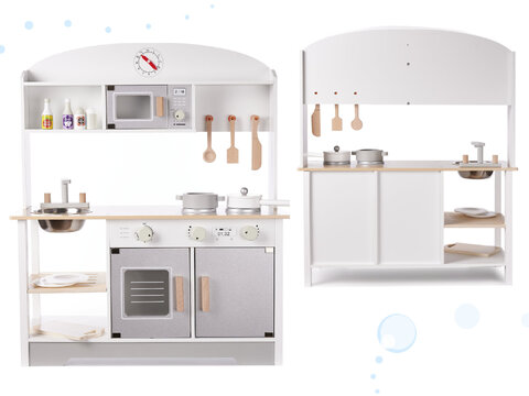 Kuchnia drewniana dla dzieci MDF MODERN CLASSIC akcesoria 82cm