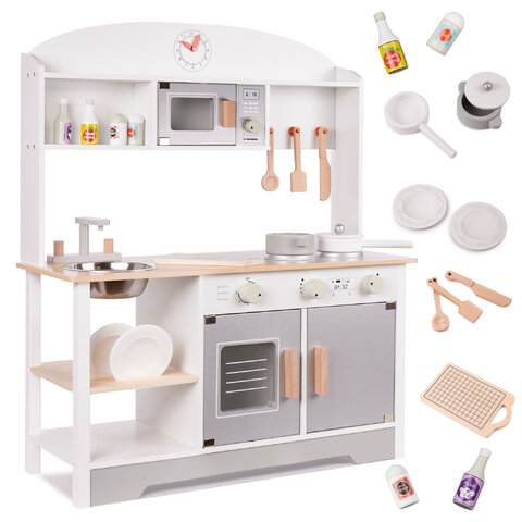 Kuchnia drewniana dla dzieci MDF MODERN CLASSIC akcesoria 82cm