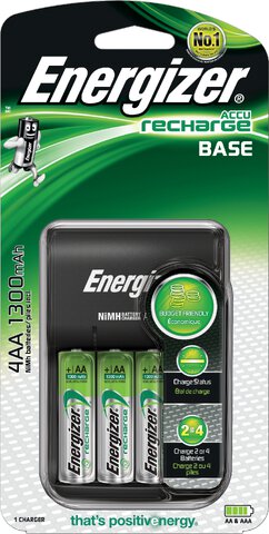 Ładowarka Energizer Base + 4 akumulatorki R6/AA 1300 mAh Ni-MH