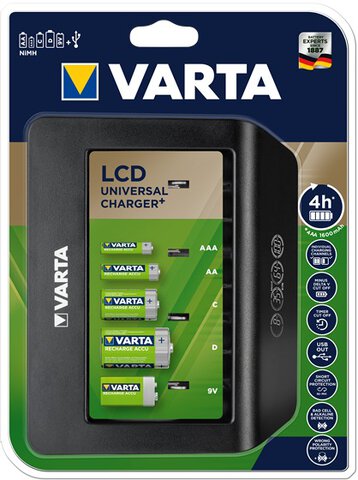 Ładowarka akumulatorków Ni-MH VARTA LCD UNIVERSAL CHARGER PLUS