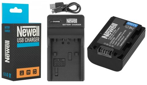 Ładowarka DC-USB + bateria NP-FH50 Newell do  Sony