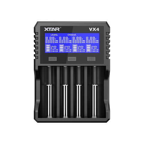 Ładowarka do akumulatorów Li-ion 1,5V / 3,6 / 3,7V / Li-FePO4 / Ni-MH XTAR VX4 - zestaw z zasilaczem