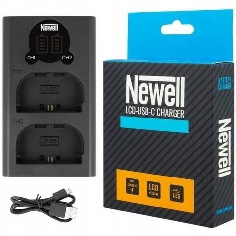 Ładowarka dwukanałowa Newell DL-USB-C do LP-E6 Canon