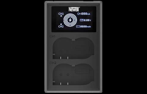 Ładowarka dwukanałowa Newell FDL-USB-C do akumulatorów EN-EL15 do Nikon