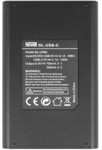 Ładowarka LCD + 2x akumulator Newell LP-E6 do Canon