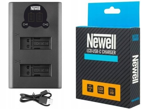 Ładowarka LCD + akumulator Newell AHDBT-501 do GoPro Hero 5 6 7 Black