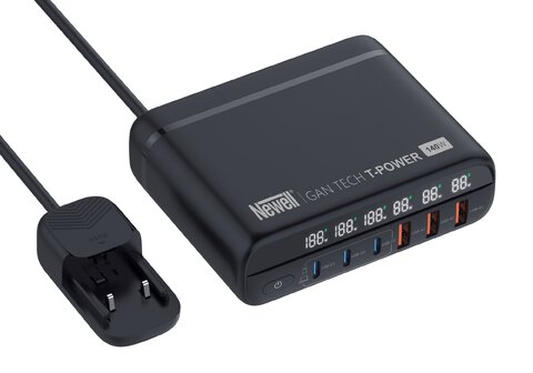 Ładowarka sieciowa z zestawem adapterów Newell GaN Tech T-power 140 W