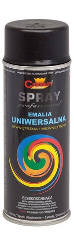 LAKIER CZARNY MAT CHAMPION 400ML RAL 9011