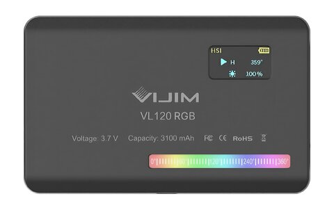 Lampa LED Ulanzi VL120 - RGB, WB (2500 K - 9000 K)