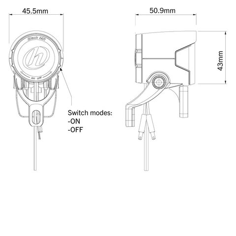 Lampka rowerowa przednia E-BIKE HERRMANS MR4 