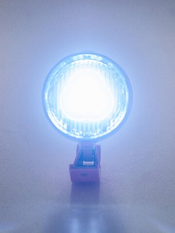 Lampa rowerowa przednia CITY 3LED różowa