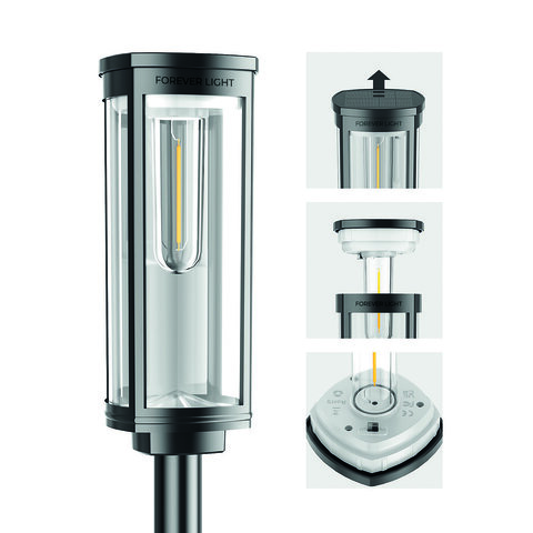 Lampa solarna LED SUNARI FLS-97 Słupek CLASSIC 3000K 500mAh Ni-MH Forever Light