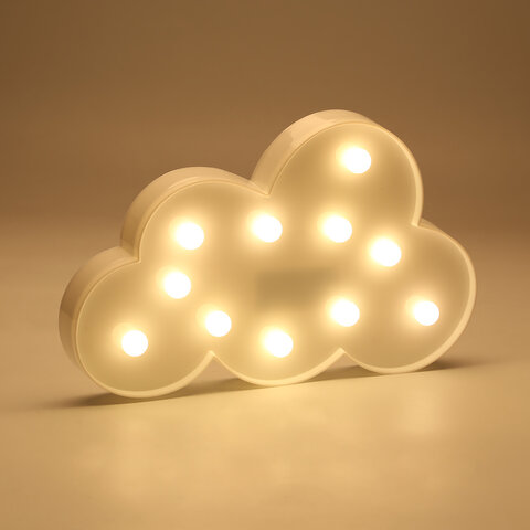 Lampka Dekoracyjna LED Chmurka biała + baterie Panasonic