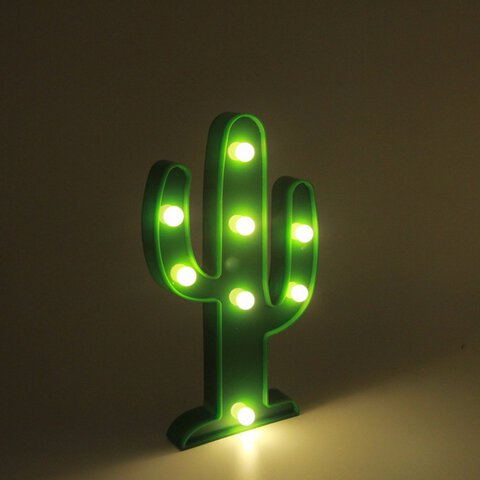 Lampka Dekoracyjna LED Kaktus + baterie Panasonic