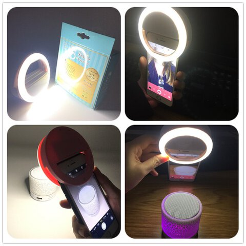 Lampka do selfie ring light z diodami LED