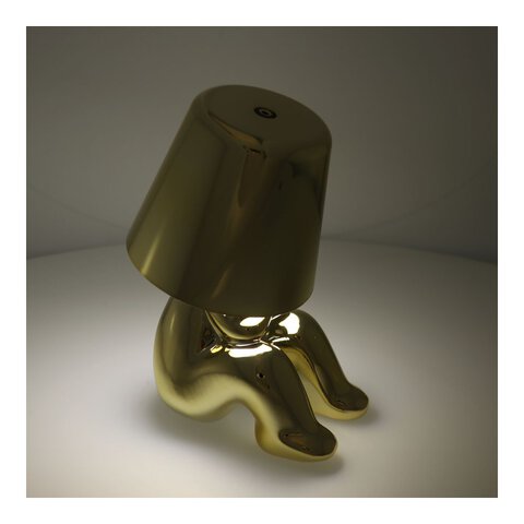 Lampka nocna GOLD MAN Art Deco siedzcy (wzr 4) MLTL
