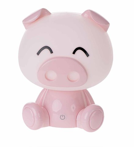 Lampka nocna LED dekoracyjna Świnka różowa