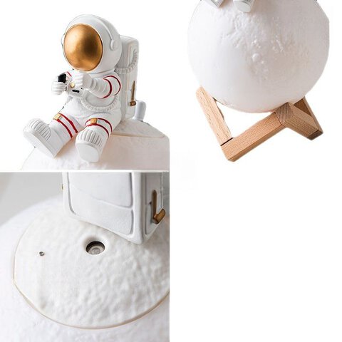 Lampka nocna / nawilacz powietrza ASTRONAUTA Art Deco siedzcy (wzr 5) AFSH