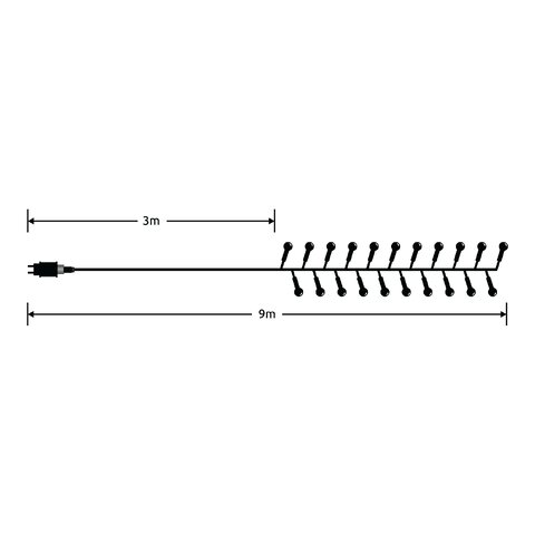 Lampki choinkowe modee 6m WARM 576LED ML-C2015