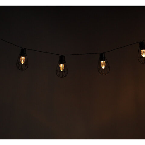 Lampki solarne, girlanda do ogrodu żarówki 10LED 3,8m