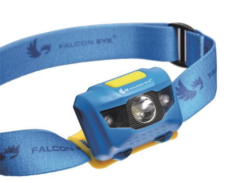Latarka czołowa czołówka Falcon Eye FHL0011 + 4x baterie Panasonic Power Alkaline LR03 AAA
