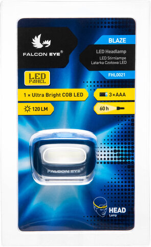 Latarka czołowa Falcon Eye Blaze FHL0021 + 4x baterie alkaliczne everActive Pro Alkaline LR03 AAA