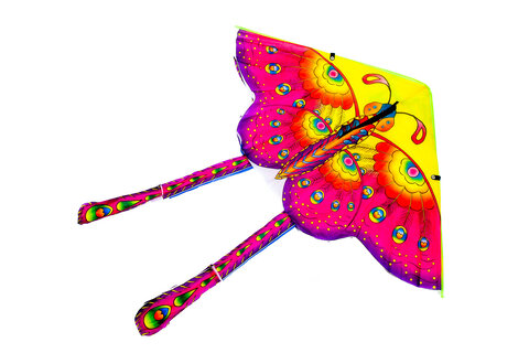 Latawiec duży dla dzieci 90cm motyl mix kolorów