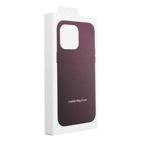 Leather Mag Cover kompatybilne z MagSafe do IPHONE 14 PLUS ciemny fioletowy