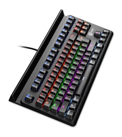 Liocat klawiatura gamingowa KX 366+ CM mechaniczna qwerty outemu red czarna