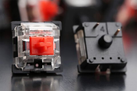 Liocat klawiatura gamingowa KX 366+ CM mechaniczna qwerty outemu red czarna