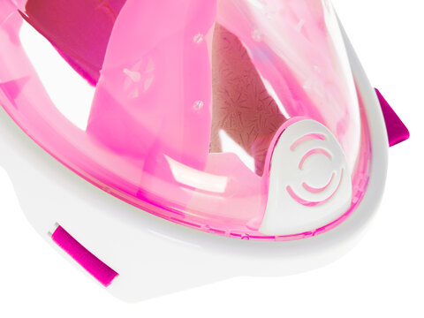 Maska do snurkowania pełnotwarzowa składana S/M różowa