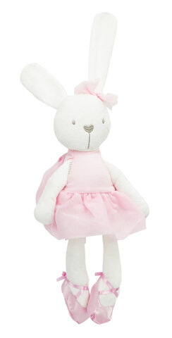 Pluszowa maskotka królik w różowej sukience 42cm