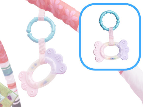 Mata Edukacyjna Kojec Basen z piłeczkami różowa Mata Edukacyjna Kojec Basen z piłeczkami różowa