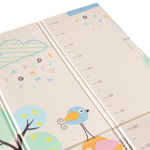 Mata edukacyjna piankowa dwustronna składana słonie alfabet 180 x 200 x 1 cm