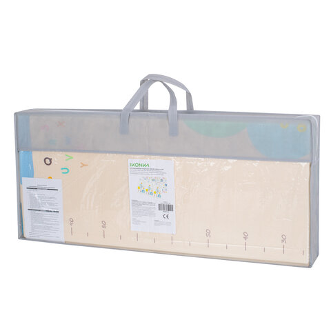 Mata edukacyjna piankowa dwustronna składana słonie alfabet 180 x 200 x 1 cm