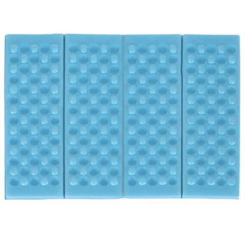 Mata piankowa składana do siedzenia turystyczna niebieska