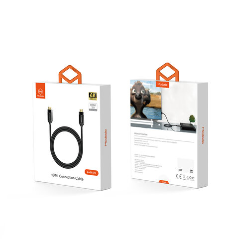 Mcdodo kabel HDMI 4K do HDMI 4K dwukierunkowy czarny 3m CA-7181