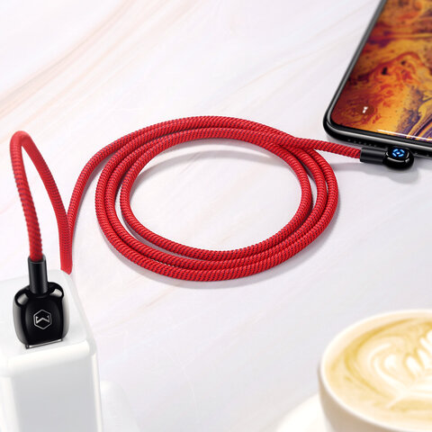 Mcdodo kabel Woodpecker USB - Lightning 1,2 m czerwony z automatycznym wyłączaniem CA-5791 Mcdodo kabel Woodpecker USB - Lightning 1,2 m czerwony z automatycznym wyłączaniem CA-5791
