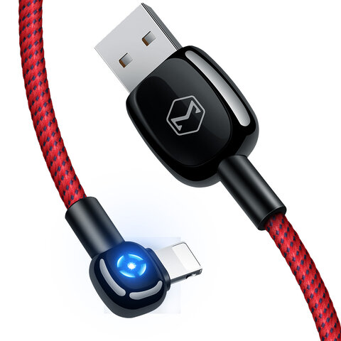 Mcdodo kabel Woodpecker USB - Lightning 1,2 m czerwony z automatycznym wyłączaniem CA-5791 Mcdodo kabel Woodpecker USB - Lightning 1,2 m czerwony z automatycznym wyłączaniem CA-5791