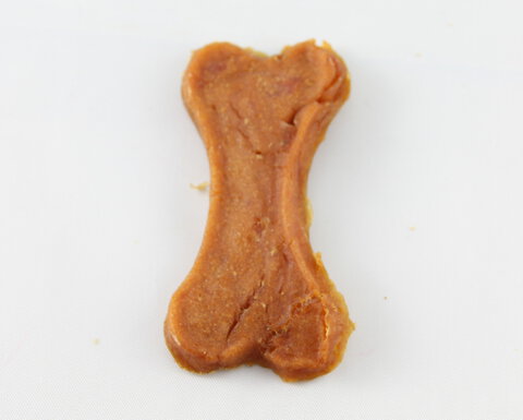 Przysmak smakołyk karma dla psa kota mięso z królika w kształcie kości 100g