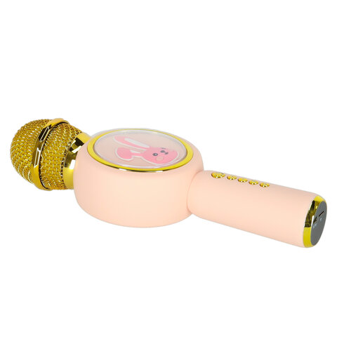 Mikrofon bezprzewodowy do karaoke króliczek różowy Mikrofon bezprzewodowy do karaoke króliczek różowy