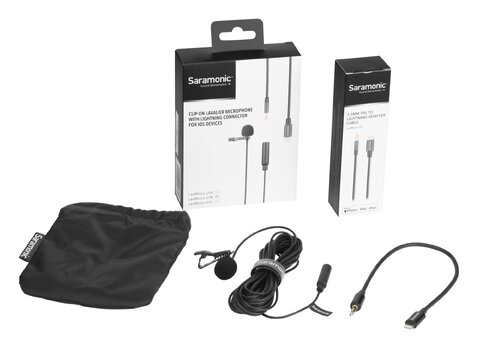 Mikrofon krawatowy Saramonic LavMicro U1B ze złączem Lightning