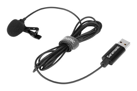 Mikrofon krawatowy Saramonic SR-ULM10 ze złączem USB PC / Mac